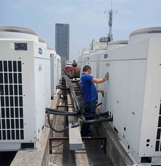 新兴中央空调制热和不制冷系统维修方法